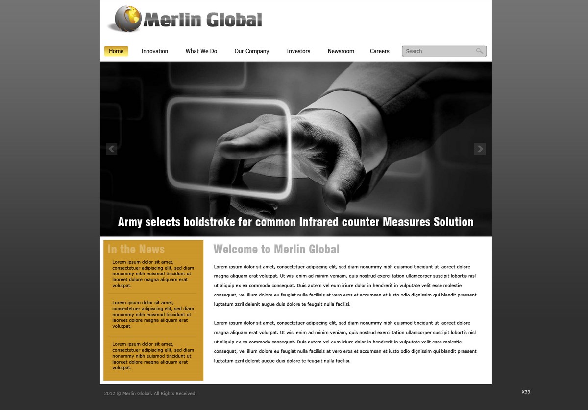 Web Design by pb for Merlin Global, Inc. | Design #655350