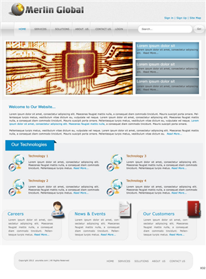 Web Design by pb for Merlin Global, Inc. | Design: #655593