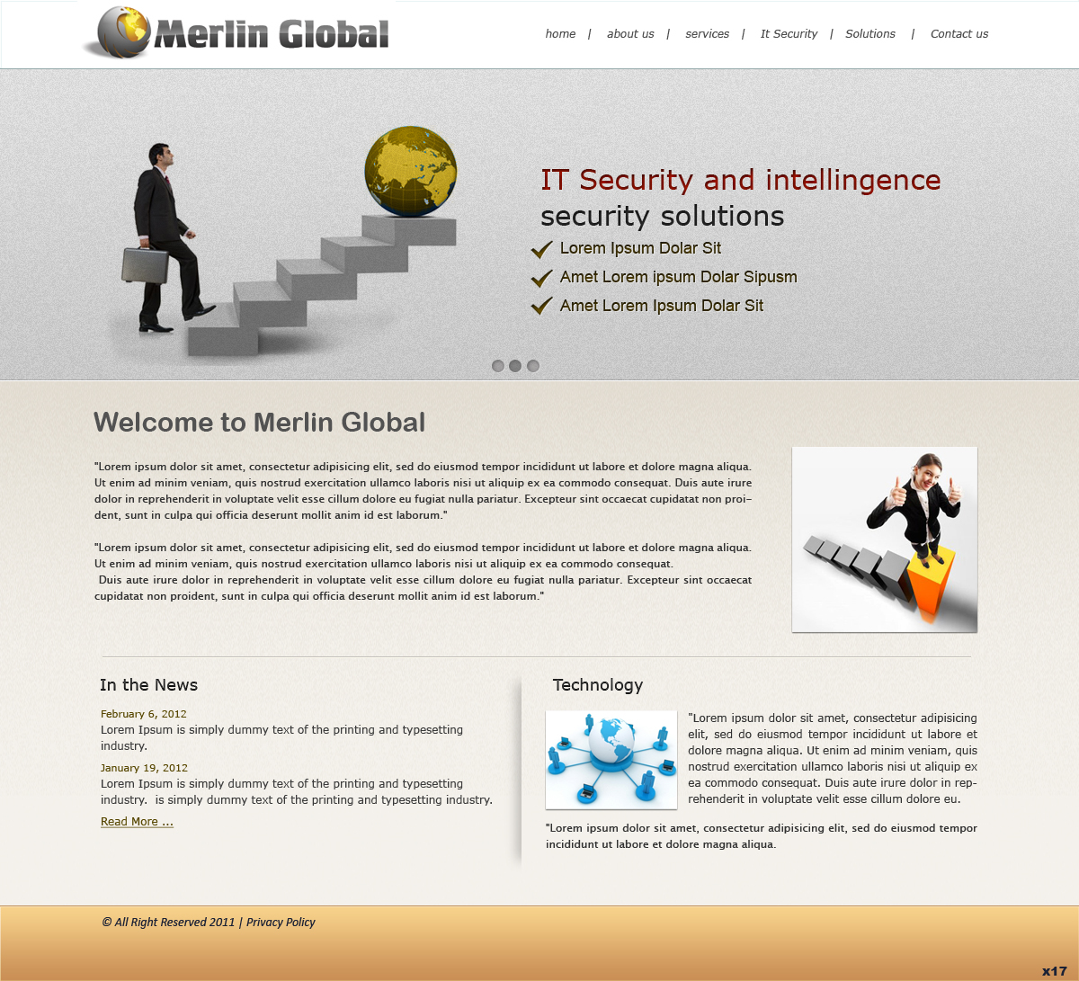 Web Design by pb for Merlin Global, Inc. | Design #656619