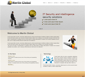 Web Design by pb for Merlin Global, Inc. | Design: #656619