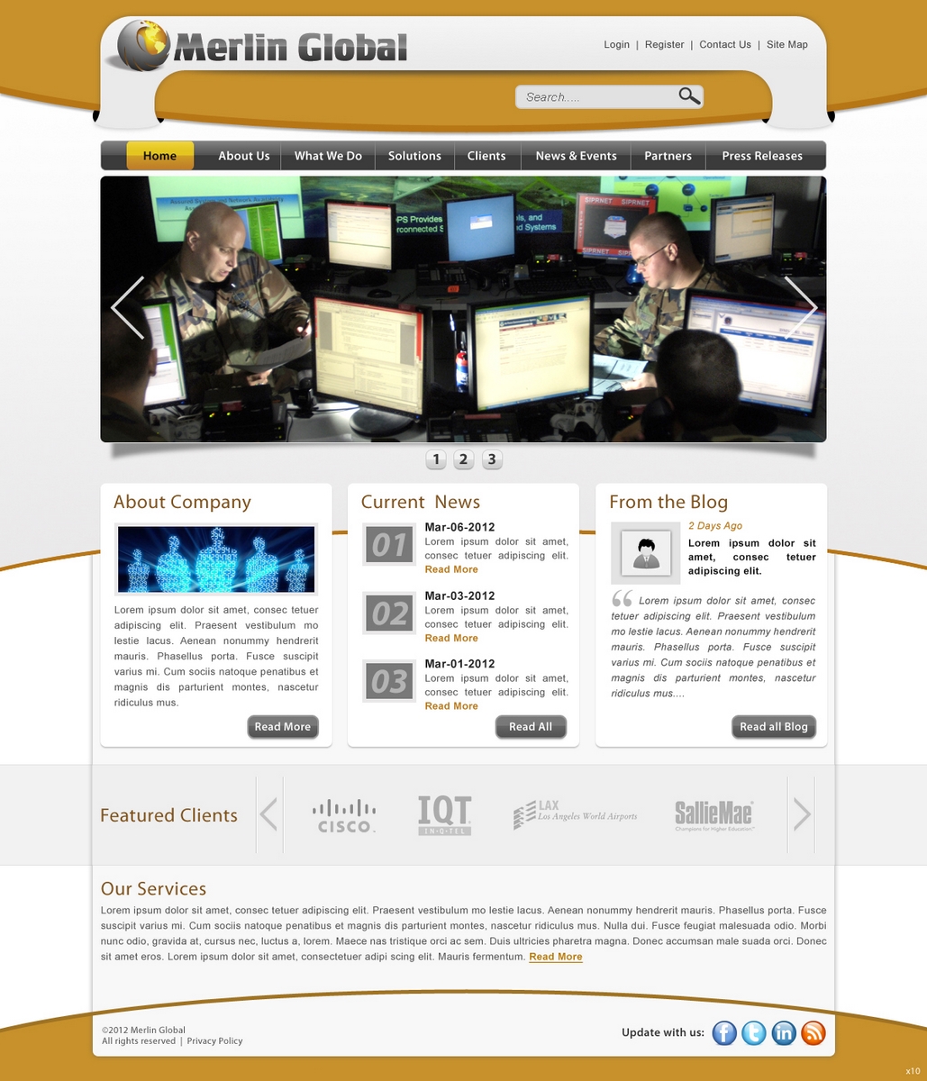 Web Design by pb for Merlin Global, Inc. | Design #657338