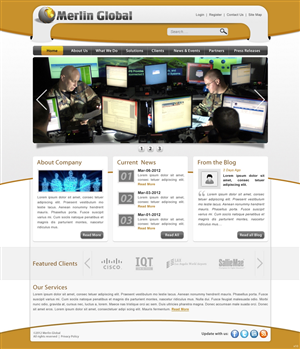 Web Design by pb for Merlin Global, Inc. | Design: #657338