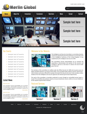 Web Design by pb for Merlin Global, Inc. | Design: #659663