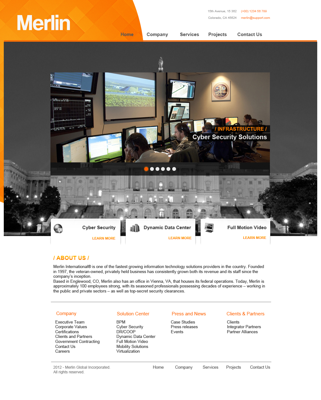 Web Design by Dussk for Merlin Global, Inc. | Design #656657