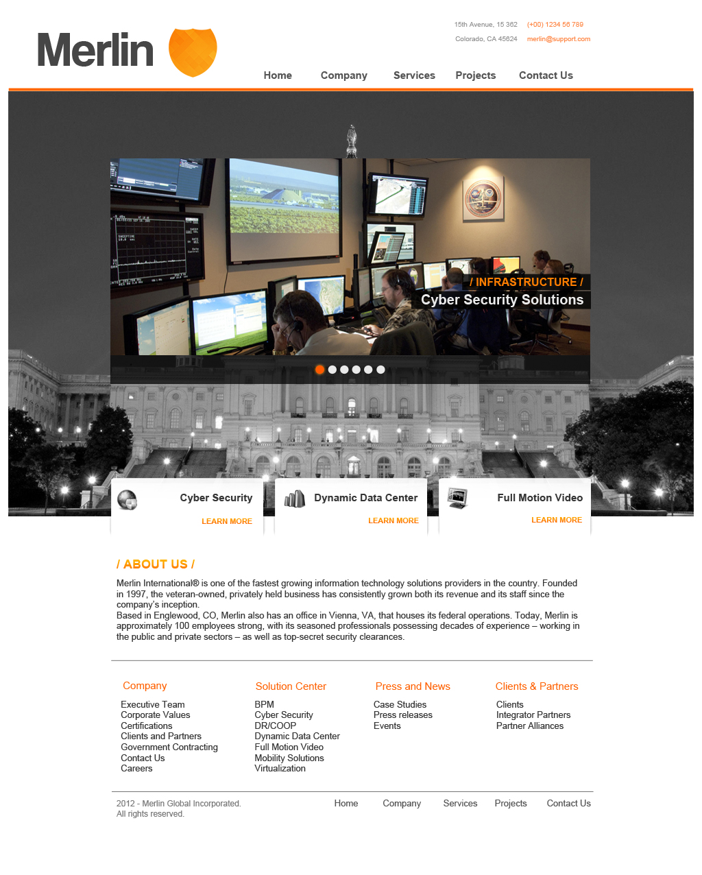 Web Design by Dussk for Merlin Global, Inc. | Design #656663