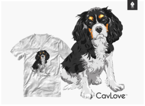 Cavalier King Charles Spaniel T-Shirt Design | T-Shirt-Design von mngkw