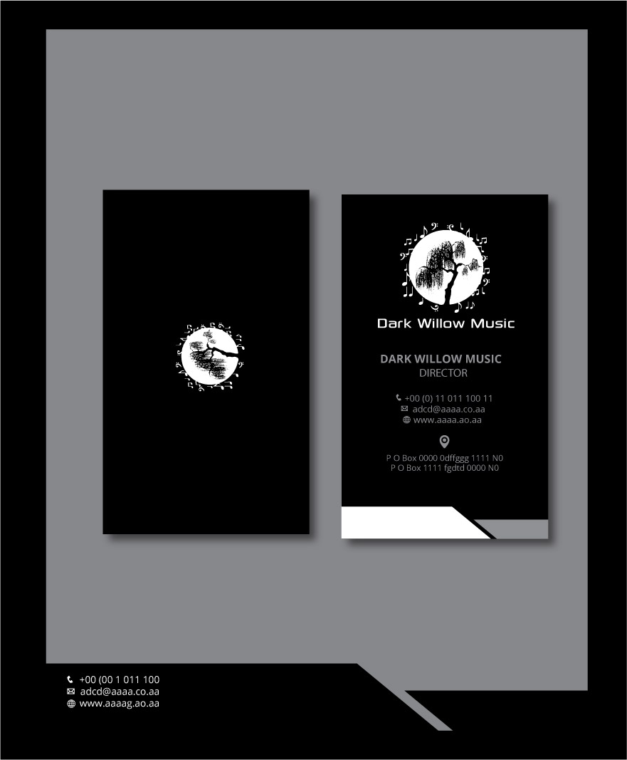 Diseño de Logo por zebronicgraphic para Dark Willow Music, LLC | Diseño #18247763