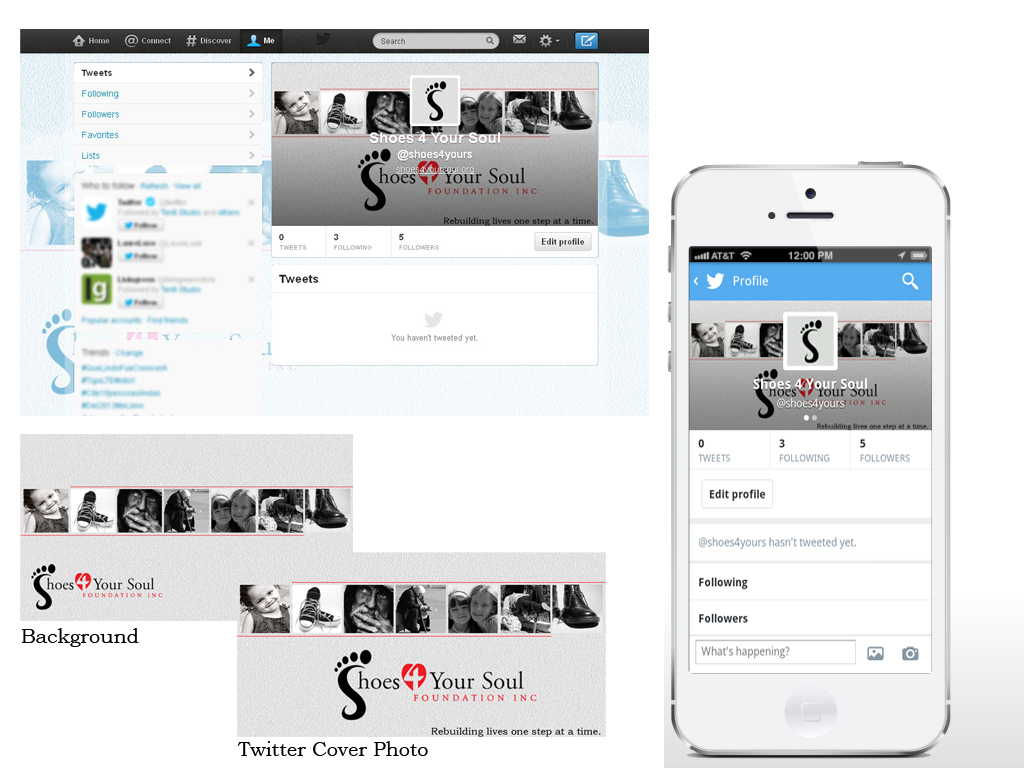 Facebook Design by Tenti Studio for Shoes 4 Your Soul Foundation Inc. | Design #2795487