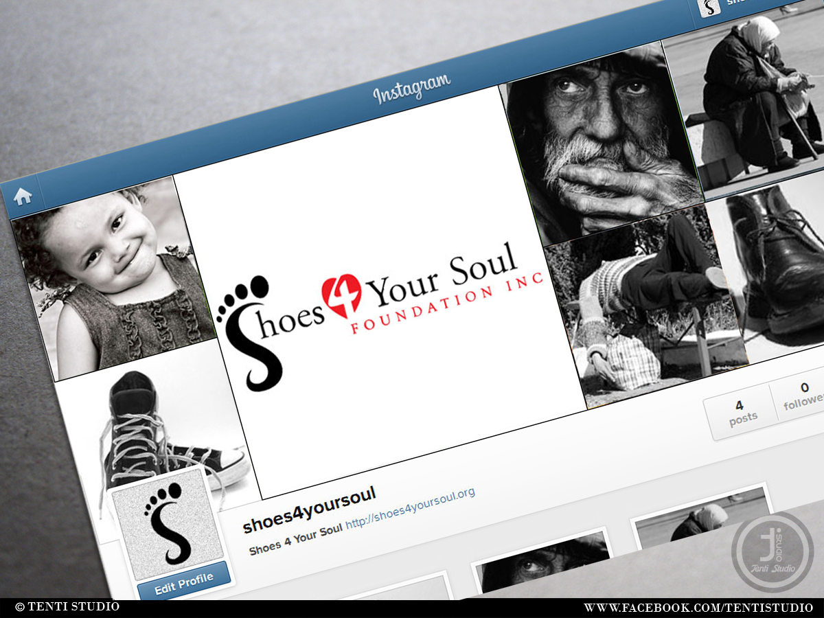Facebook Design by Tenti Studio for Shoes 4 Your Soul Foundation Inc. | Design #2795499