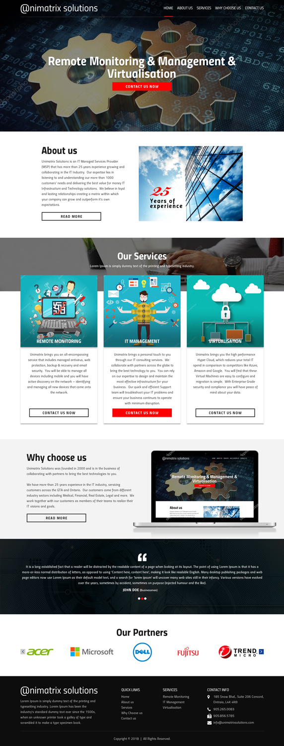 Web Design by Sujit Banerjee for this project | Design #18344793