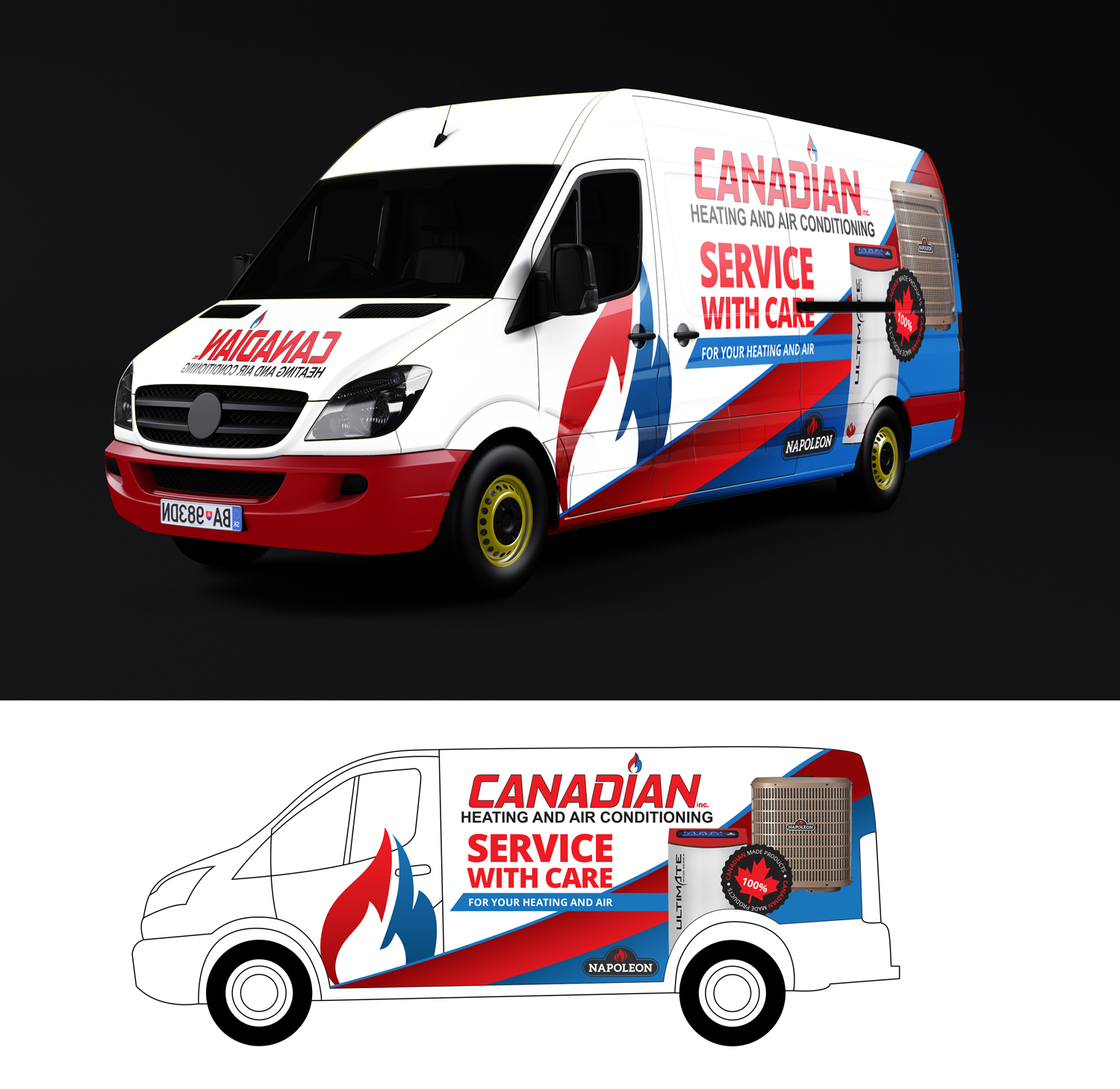 Design de Covering de Véhicule par Impressive Solutions pour Canadian heating and air conditioning | Design #18266094
