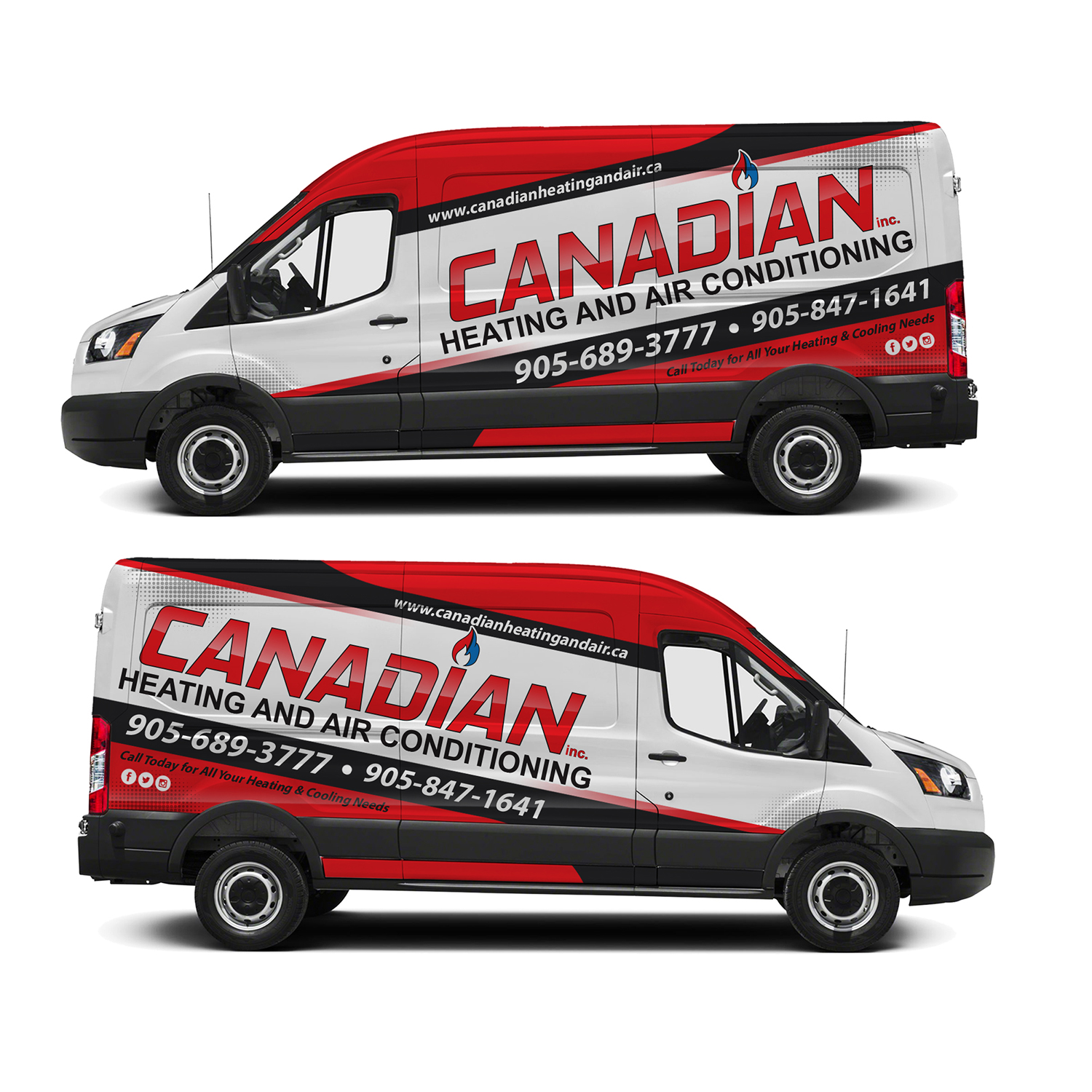 Car Wrap Design by dedenambrol for Canadian heating and air conditioning | Design #18270316