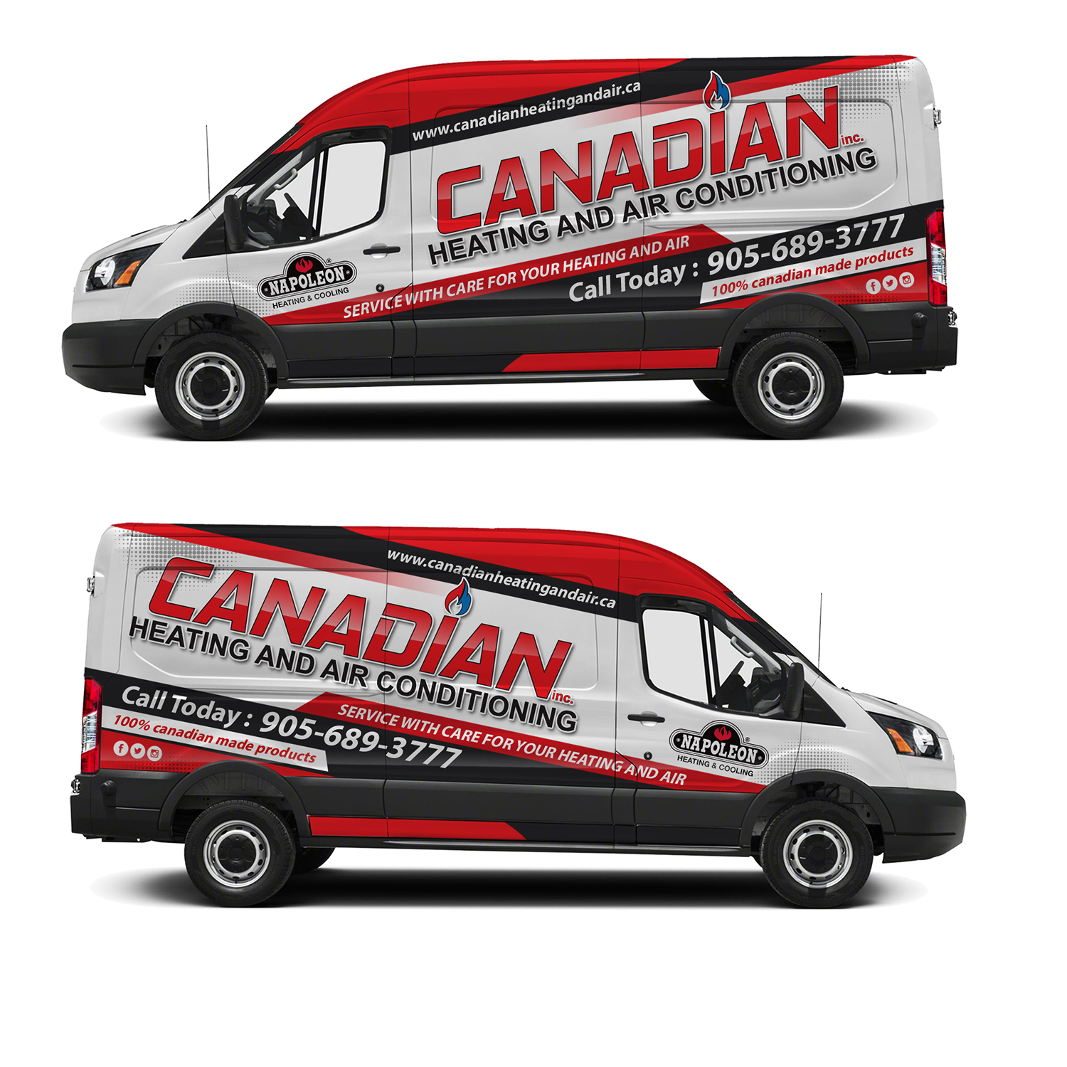 Car Wrap Design by dedenambrol for Canadian heating and air conditioning | Design #18271504