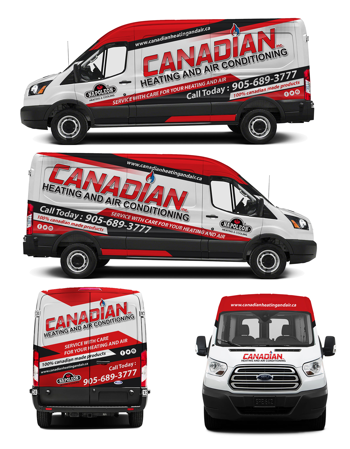Car Wrap Design by dedenambrol for Canadian heating and air conditioning | Design #18295536