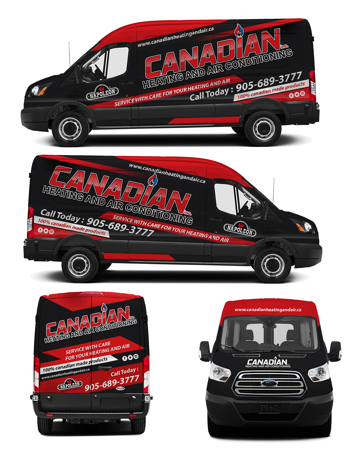 Car Wrap Design by dedenambrol for Canadian heating and air conditioning | Design #18295552