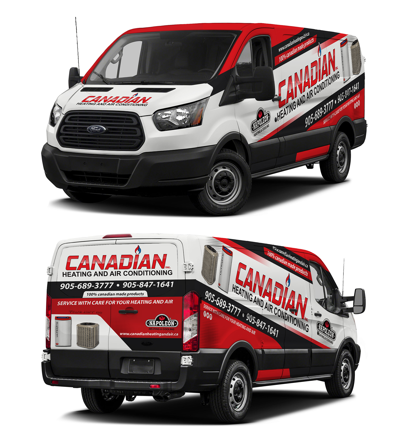 Diseño de Rotulación de Vehículo por dedenambrol para Canadian heating and air conditioning | Diseño #18316753