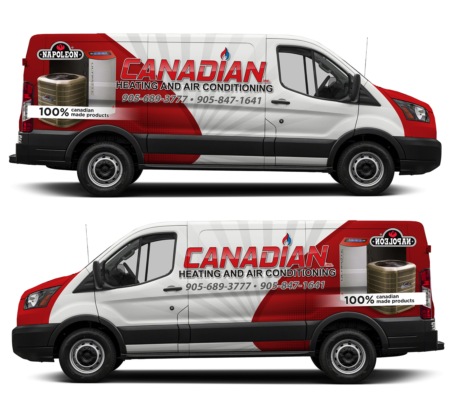 Diseño de Rotulación de Vehículo por dedenambrol para Canadian heating and air conditioning | Diseño #18328656