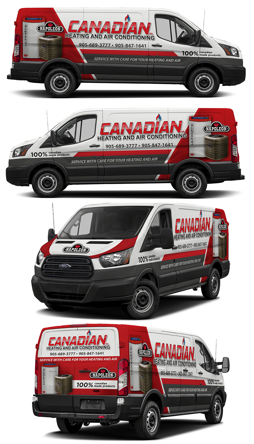 Diseño de Rotulación de Vehículo por dedenambrol para Canadian heating and air conditioning | Diseño #18339844