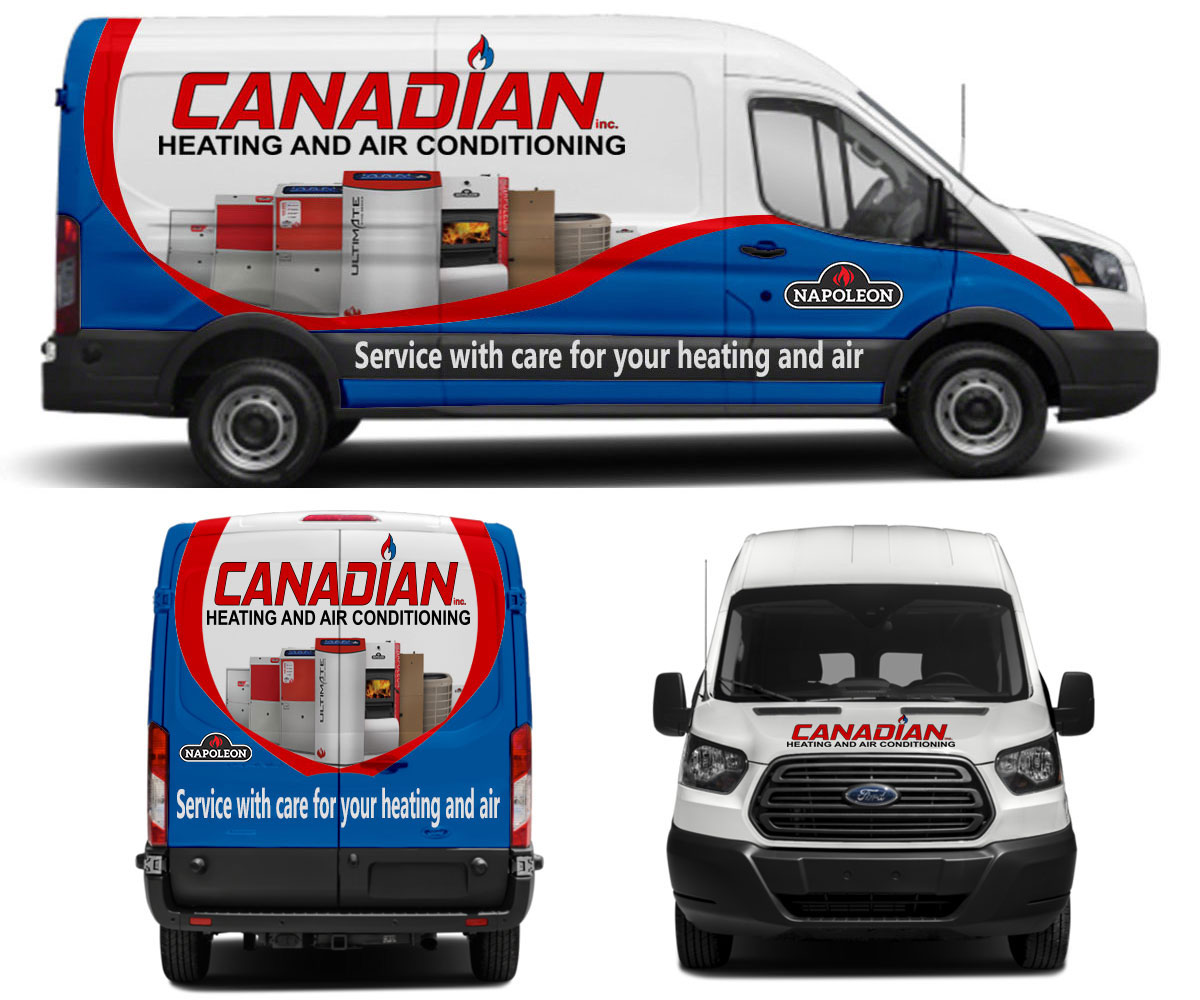 Car Wrap Design by The Faisal for Canadian heating and air conditioning | Design #18260802