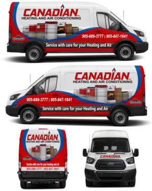 Car Wrap Design by The Faisal for Canadian heating and air conditioning | Design: #18308144
