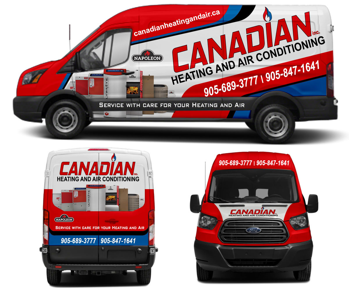 Car Wrap Design by The Faisal for Canadian heating and air conditioning | Design #18325092