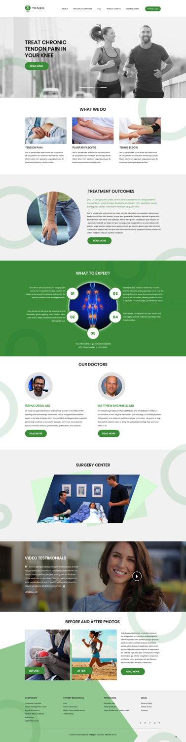 Landing Page Design by pb for Restore Interventional Sports and Spine | Design #18269447
