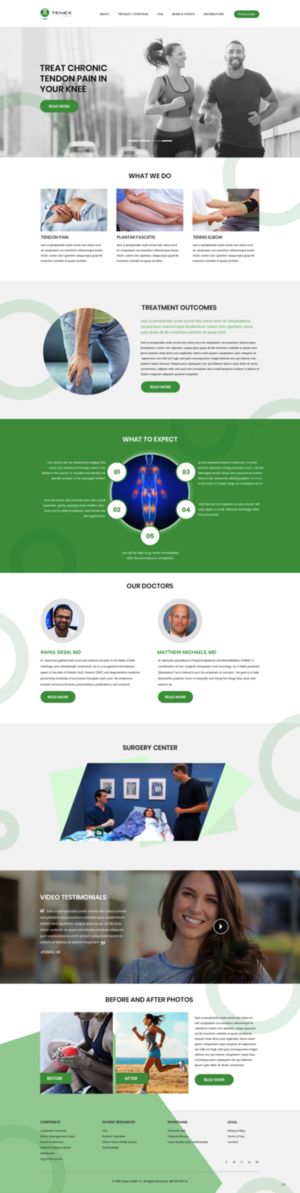 Landing Page Design by pb for Restore Interventional Sports and Spine | Design: #18269447