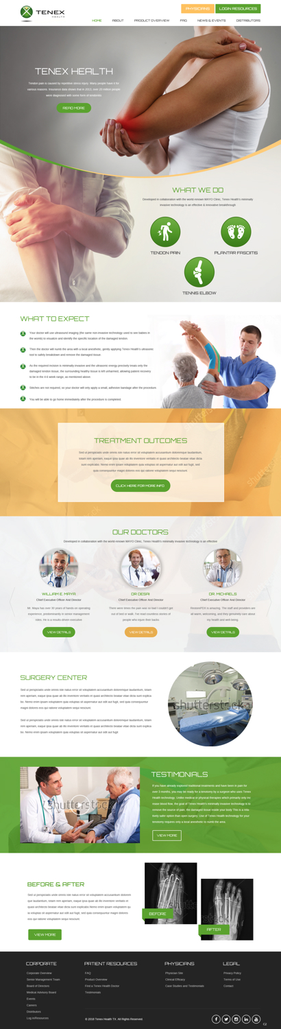 Landing Page Design by pb for Restore Interventional Sports and Spine | Design: #18269448