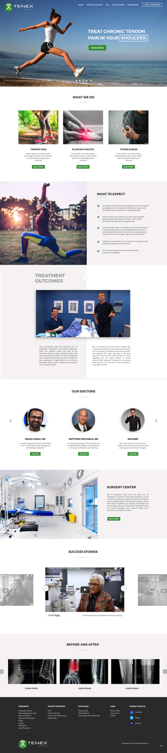 Landing Page-Design von pb für Restore Interventional Sports and Spine | Design #18269462