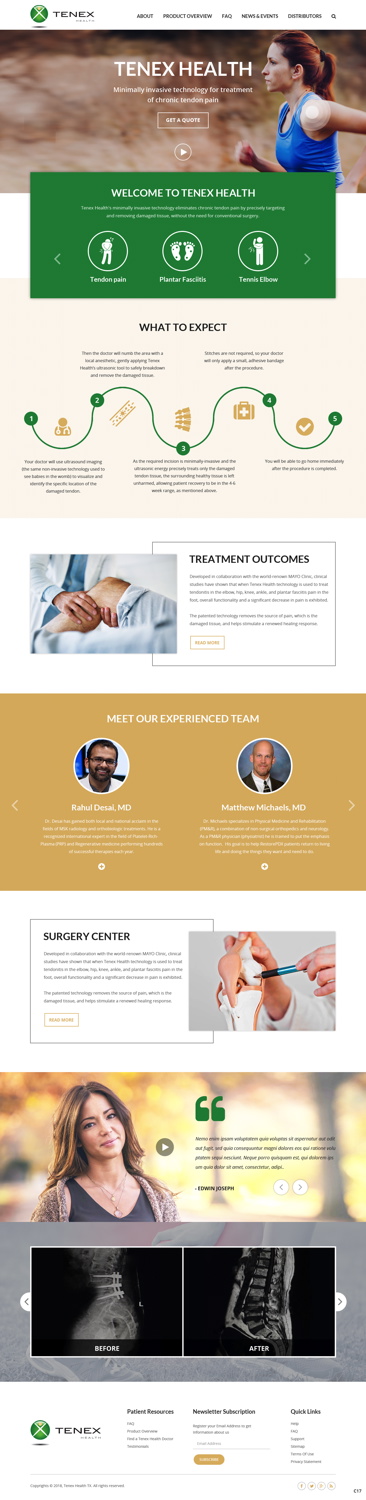 Landing Page-Design von pb für Restore Interventional Sports and Spine | Design #18378943