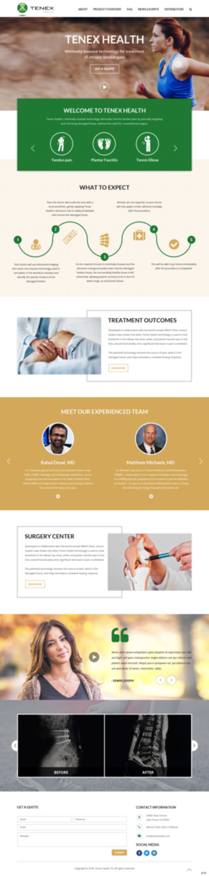 Landing Page Design by pb for Restore Interventional Sports and Spine | Design: #18378944