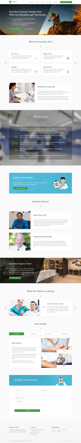 Landing Page Design by vsplch 2 for Restore Interventional Sports and Spine | Design: #18278089