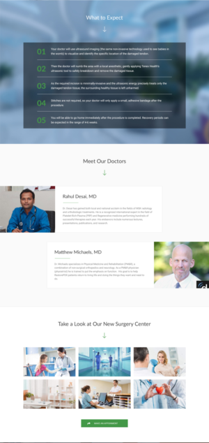 Landing Page Design by vsplch 2 for Restore Interventional Sports and Spine | Design: #18338221