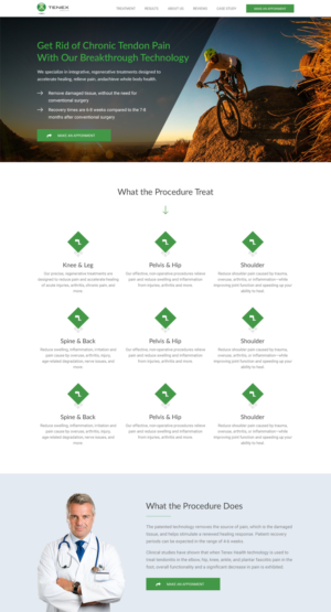 Landing Page Design by vsplch 2 for Restore Interventional Sports and Spine | Design: #18338222