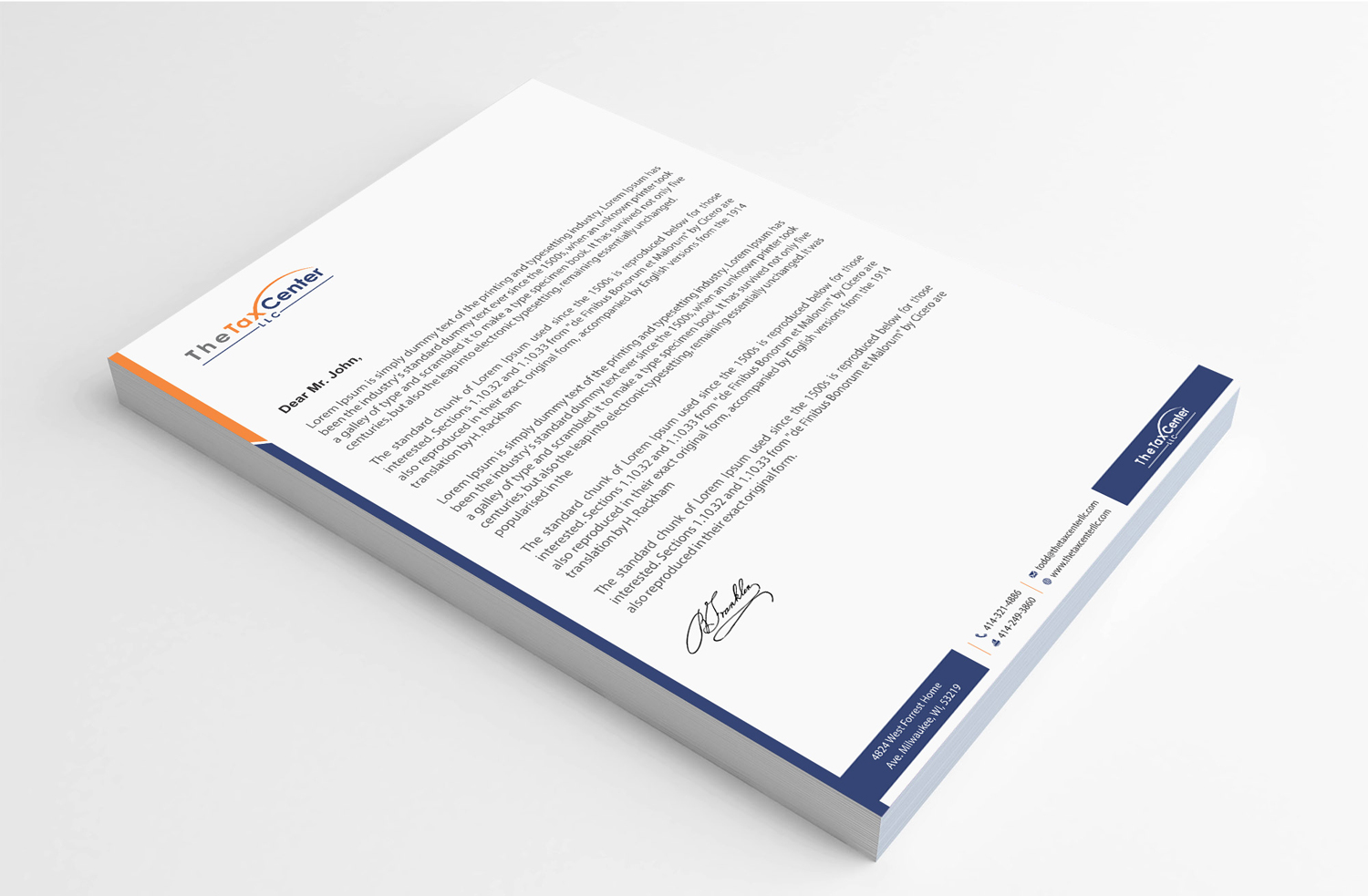 bold serious letterhead design for todd kirchenberg by jetweb da form 4824