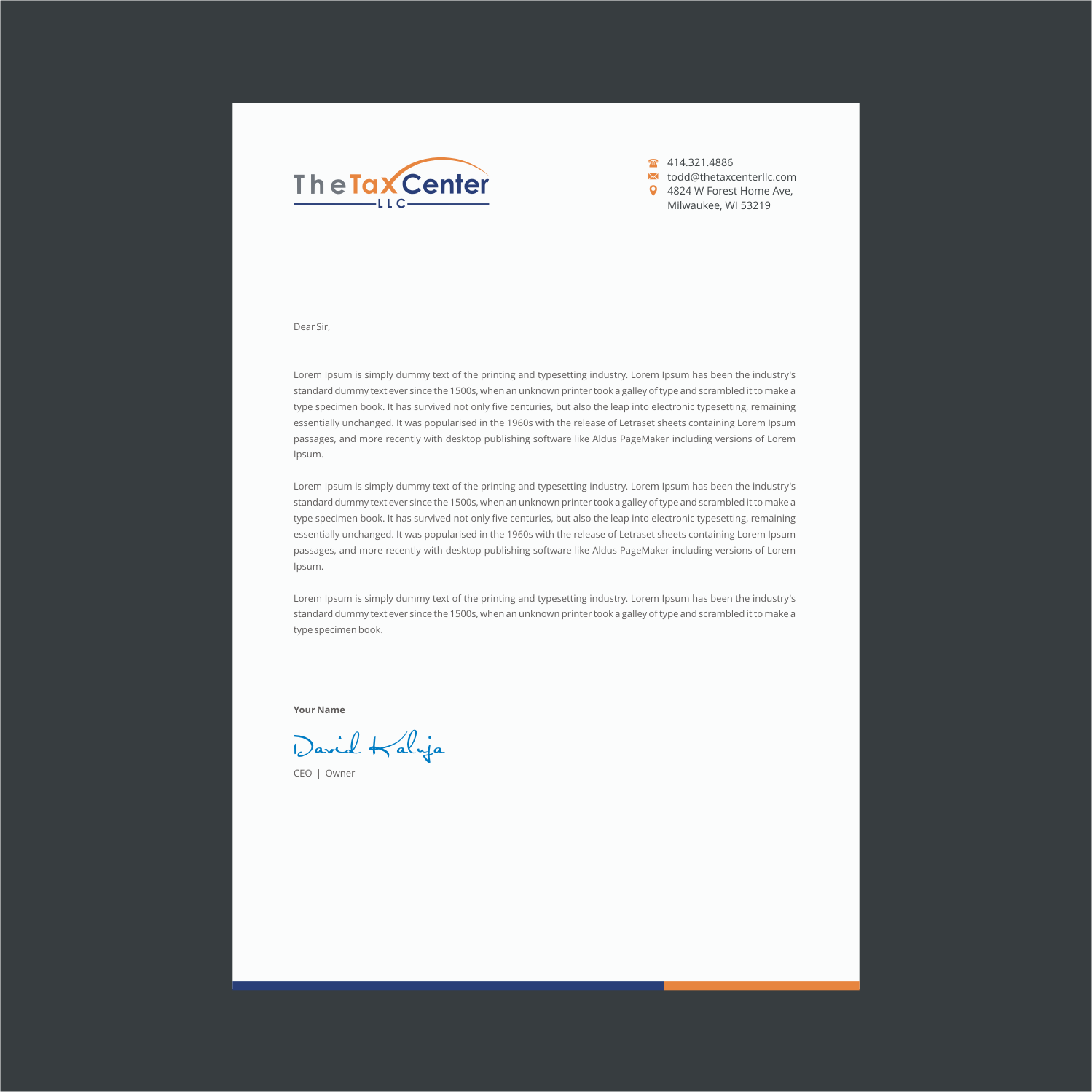 Letterhead Design by INDIAN_Ashok for this project | Design #18209633