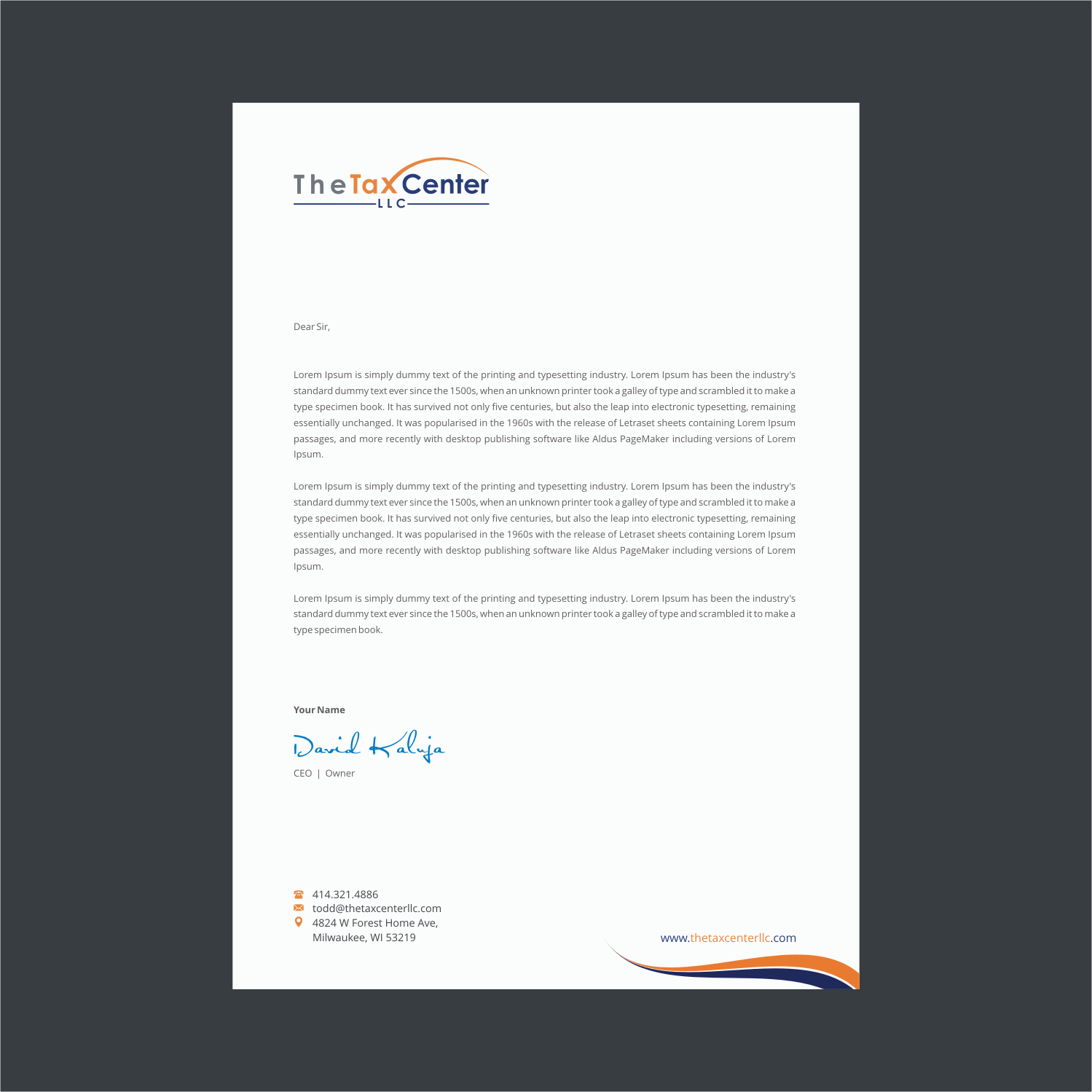 Letterhead Design by INDIAN_Ashok for this project | Design #18209637