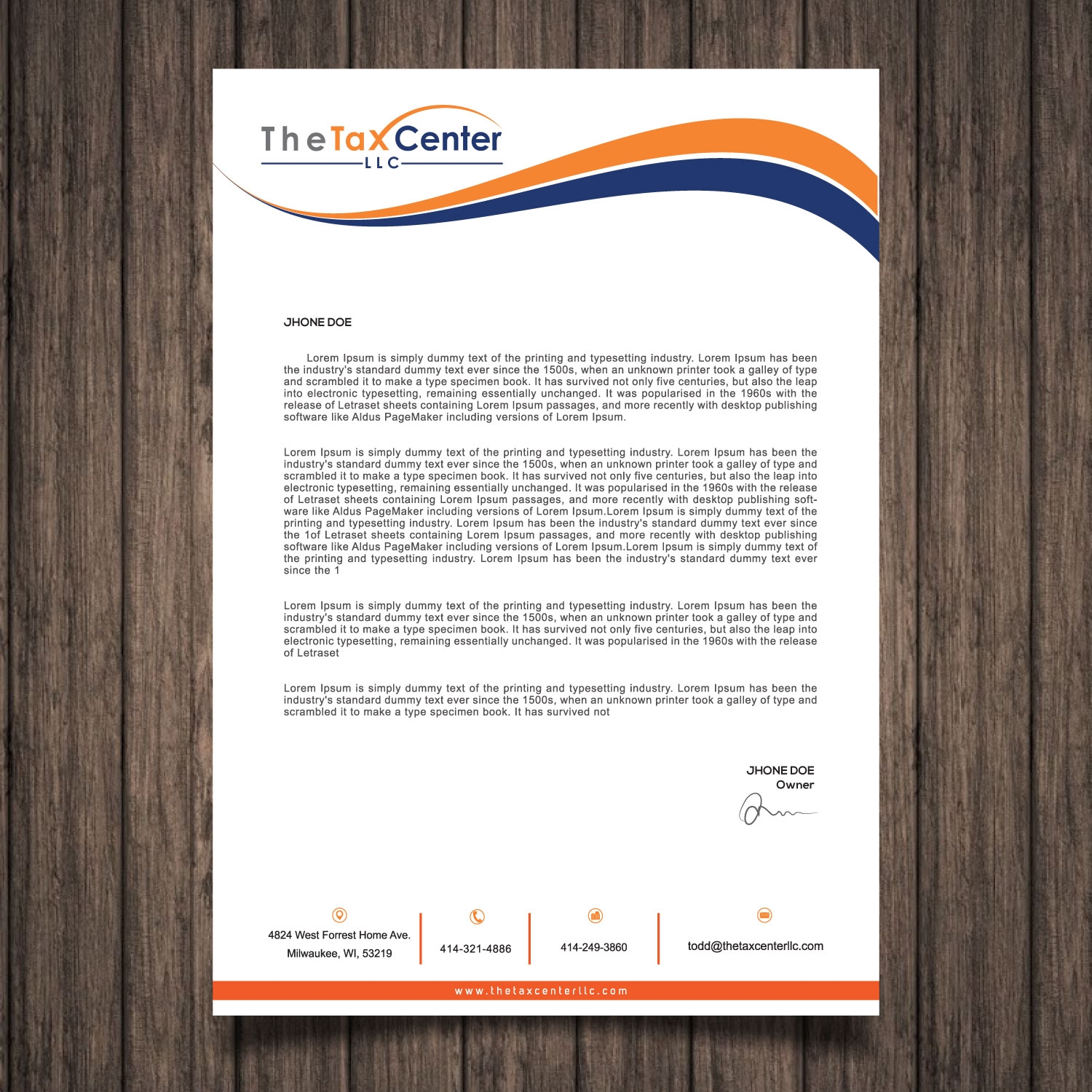 Letterhead Design by DesignMe Graphics for this project | Design #18211059