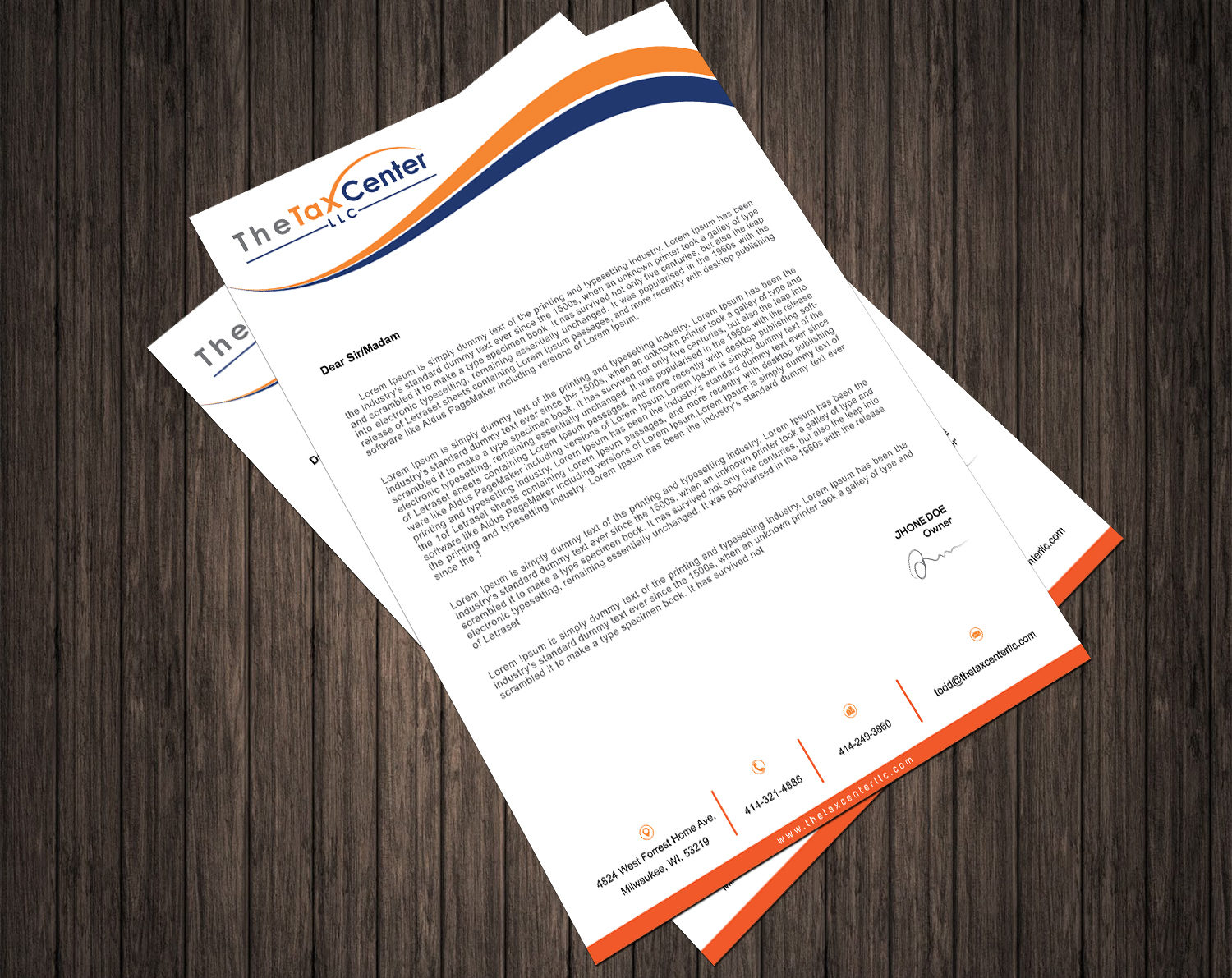 Letterhead Design by DesignMe Graphics for this project | Design #18214325
