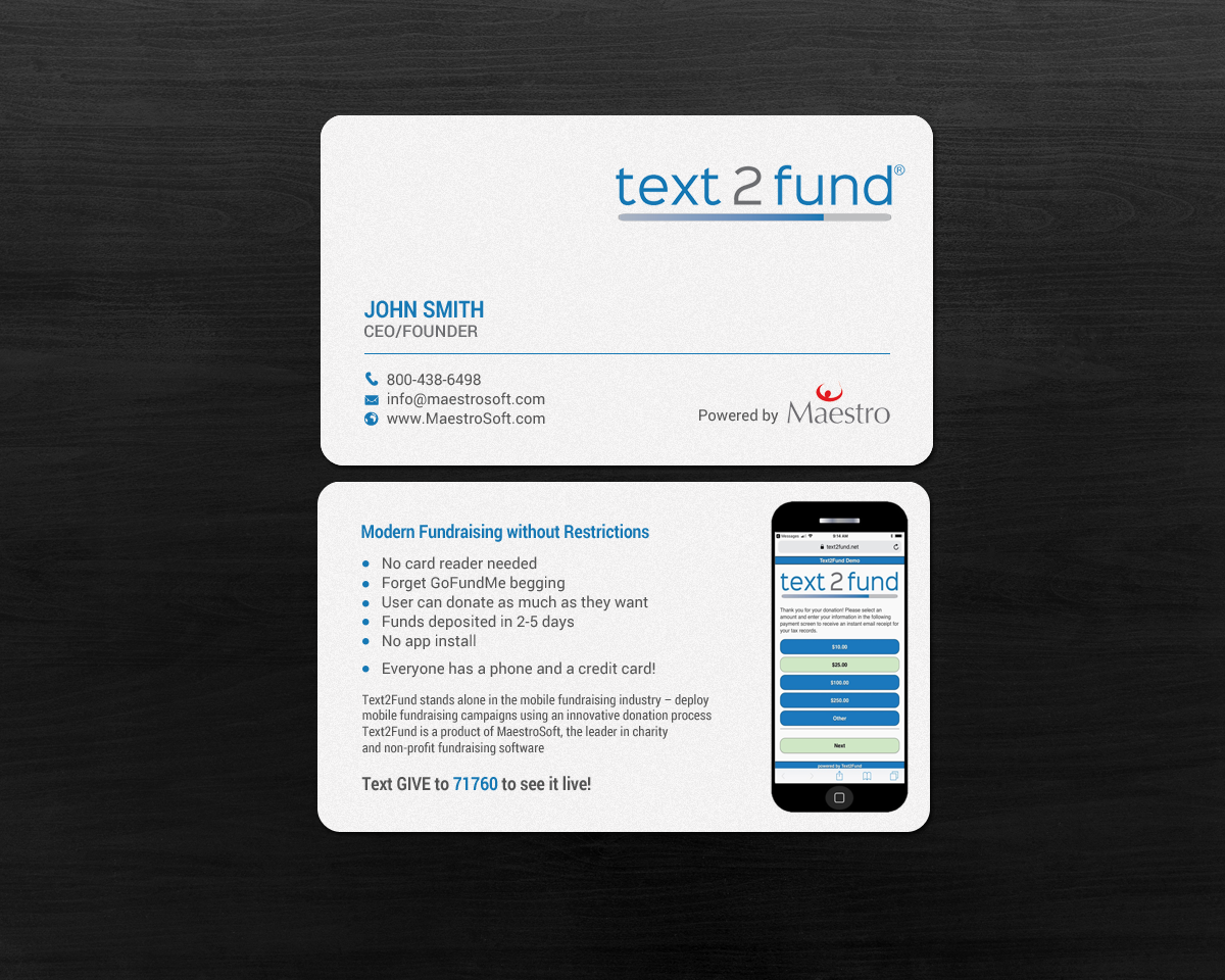 Business Card Design by chandrayaan.creative for Maestro | Design #18231207