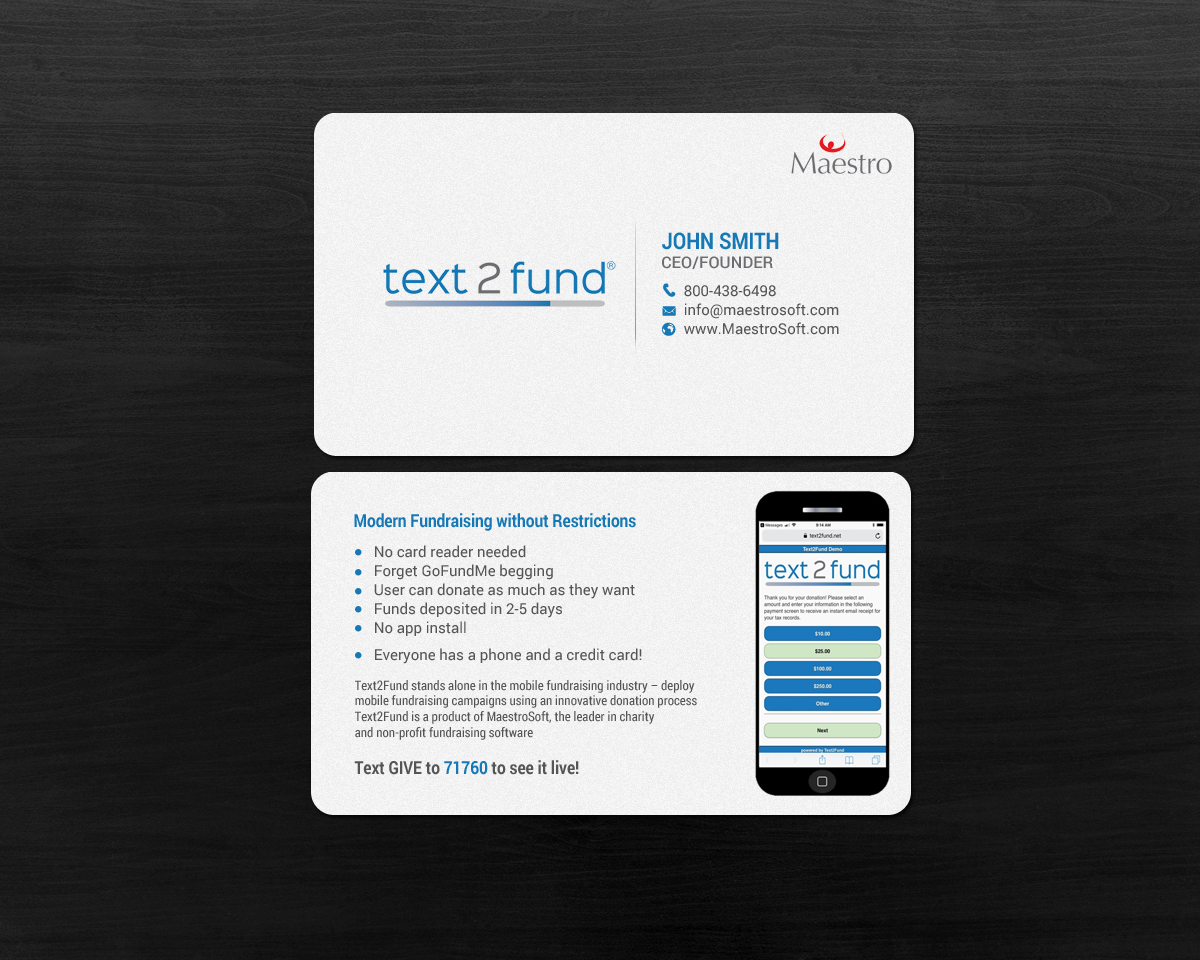 Business Card Design by chandrayaan.creative for Maestro | Design #18231208