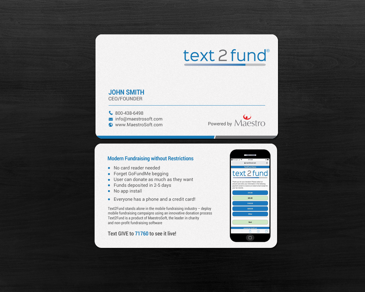 Business Card Design by chandrayaan.creative for Maestro | Design #18231210