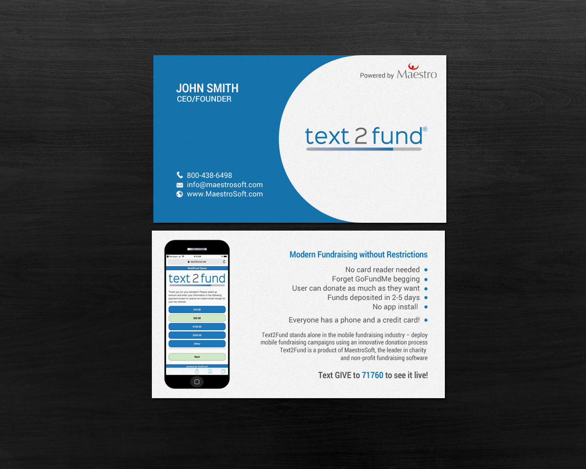 Business Card Design by chandrayaan.creative for Maestro | Design #18232122