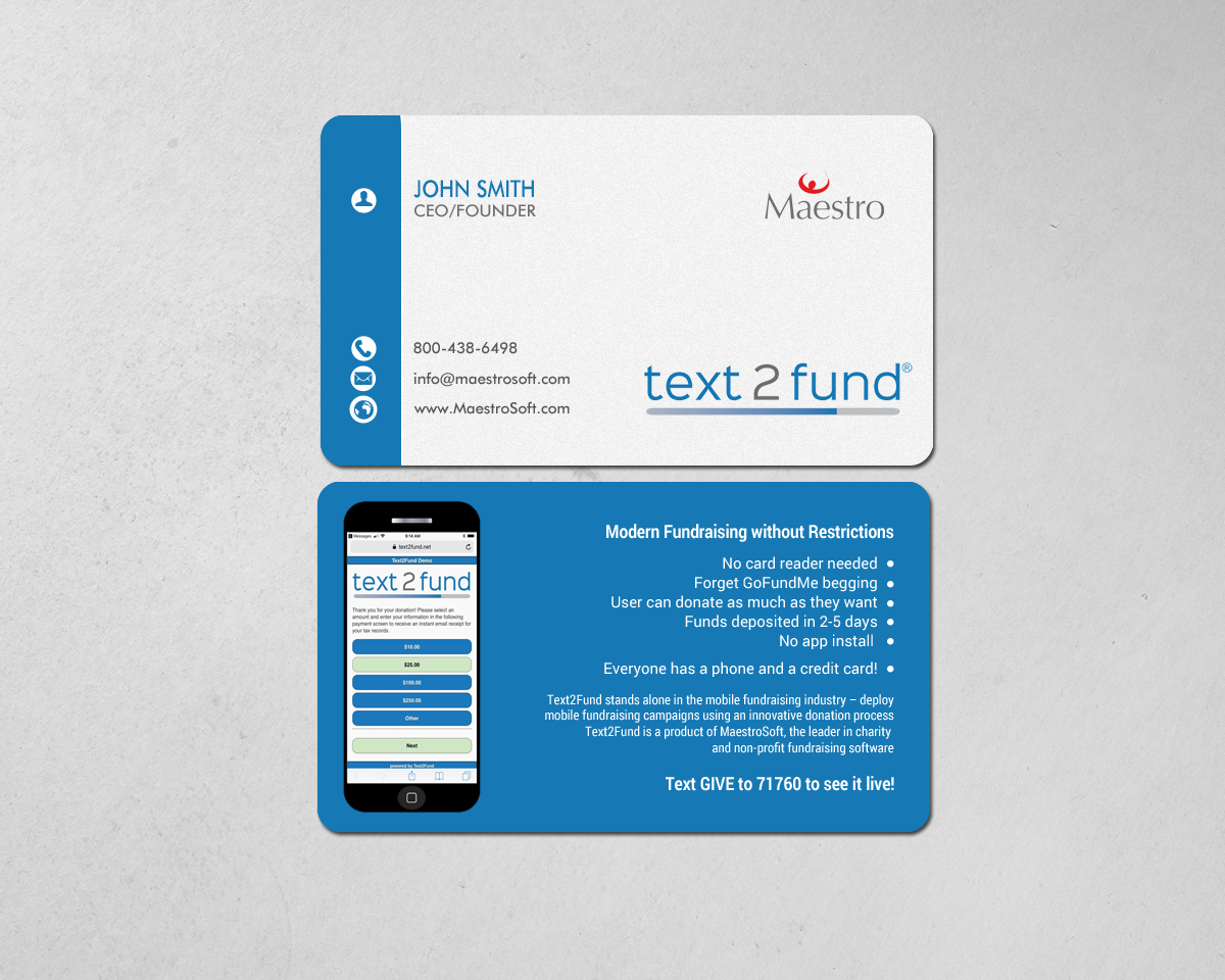 Business Card Design by chandrayaan.creative for Maestro | Design #18241846