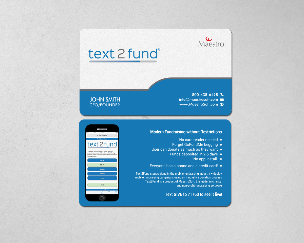 Business Card Design by chandrayaan.creative for Maestro | Design #18241849