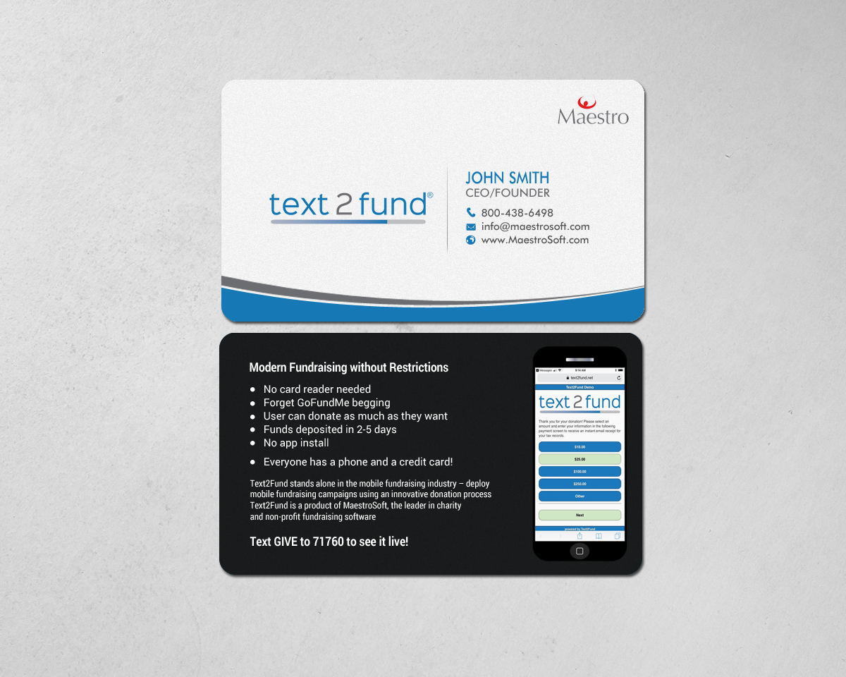 Business Card Design by chandrayaan.creative for Maestro | Design #18241850