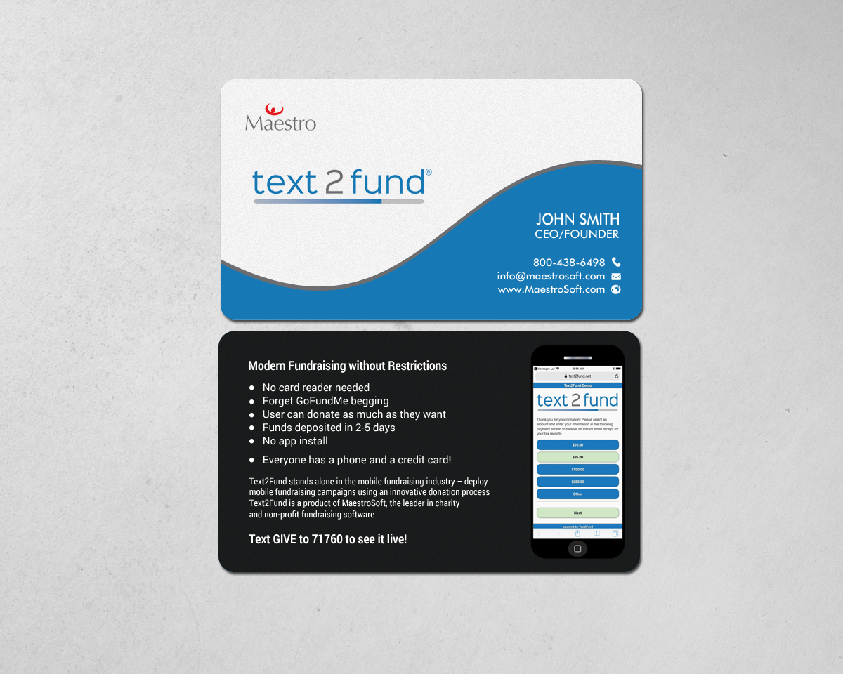 Business Card Design by chandrayaan.creative for Maestro | Design #18241852