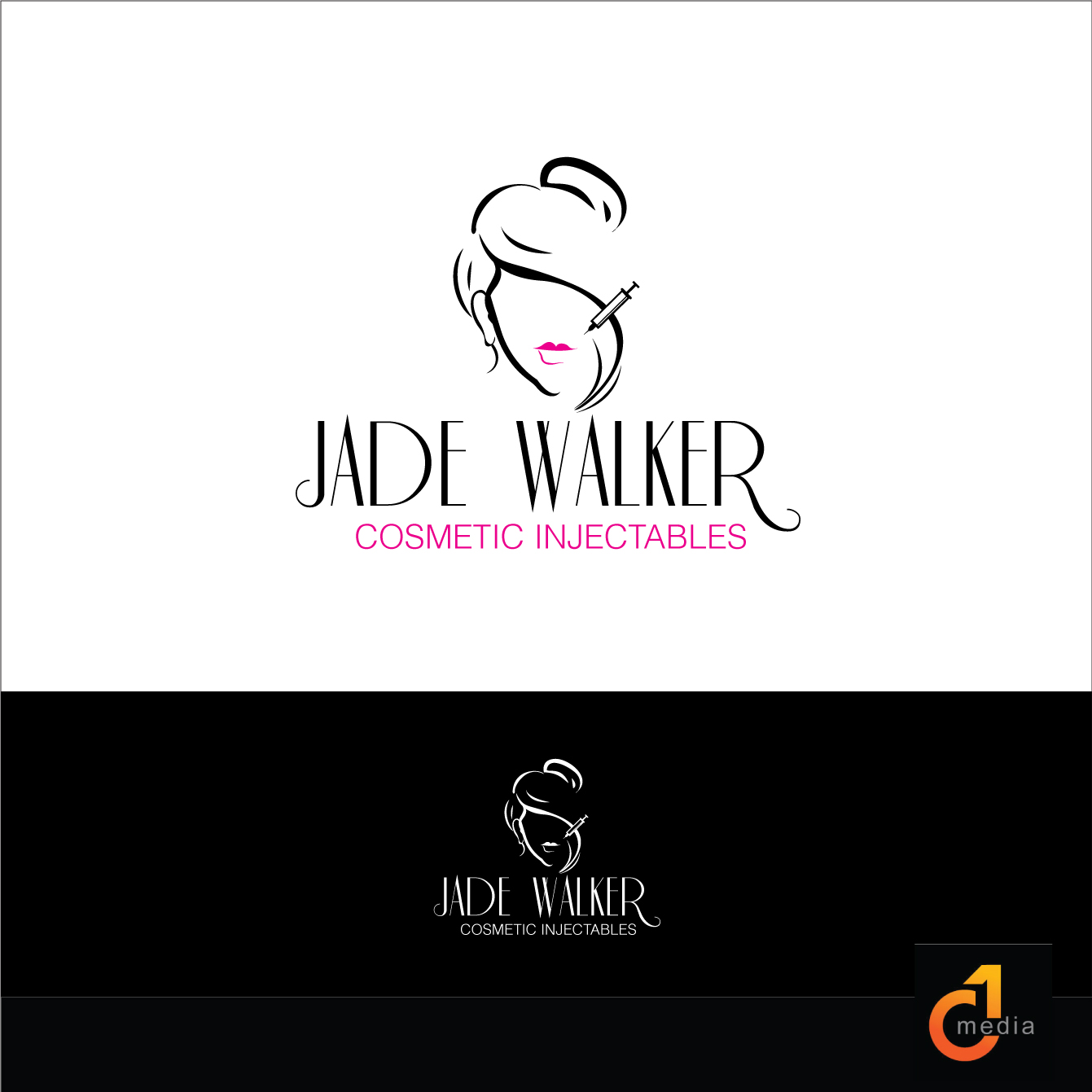 Logo Design by C1 Media for jade walker comsetic injectables  | Design #18214751