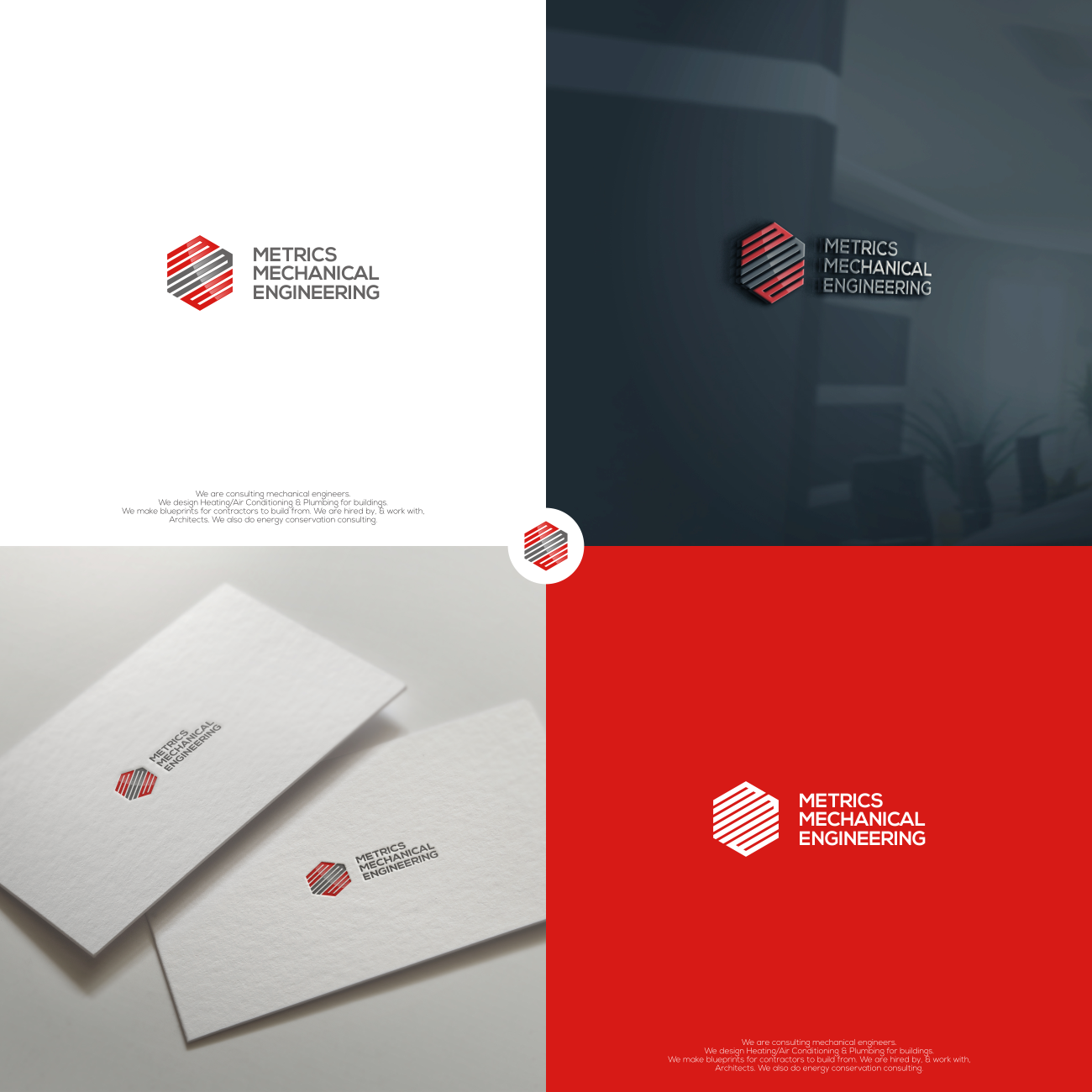 Logo Design by jenggot_merah_ for Metrics Mechanical Engineering | Design #18222260