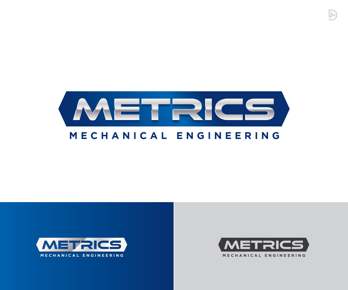 Logo Design by D_Mantra for Metrics Mechanical Engineering | Design #18208737